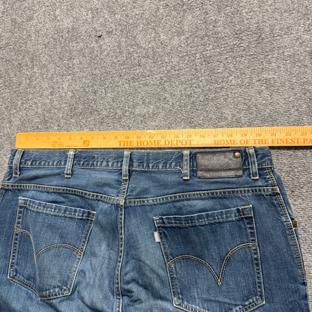 VTG Levi's 550s Silver Tab Baggy Denim Jeans Men's 40x30 Wide Leg Skater - Picture 7 of 12